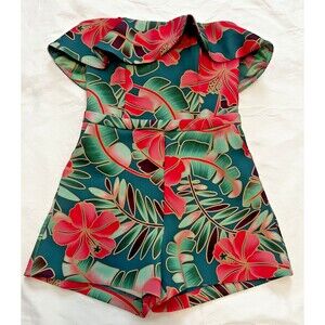 Marciano by Guess tropical strapless romper size 6 NWT